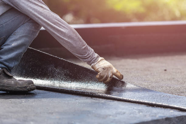 Professional Crawl Space Encapsulation technician working in Wyocena, WI